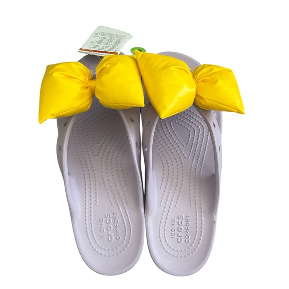 Crocs Yellow and Purple Sandals - Picture 6 of 6